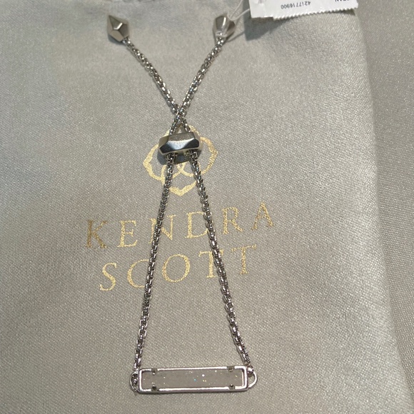 Bar Pendant Adjustable Silver Bracelet by Kendra Scott - Picture 1 of 3